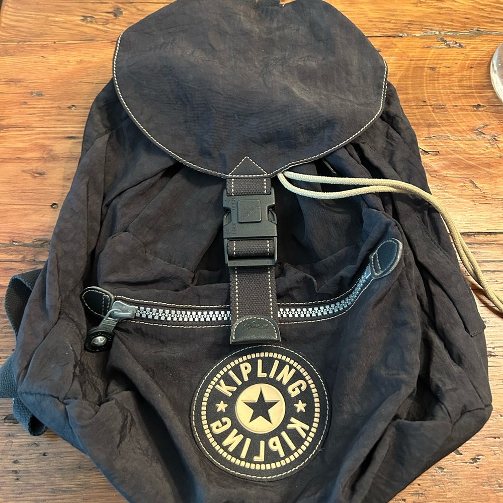 Kipling Black Backpack With Star Logo - image 1